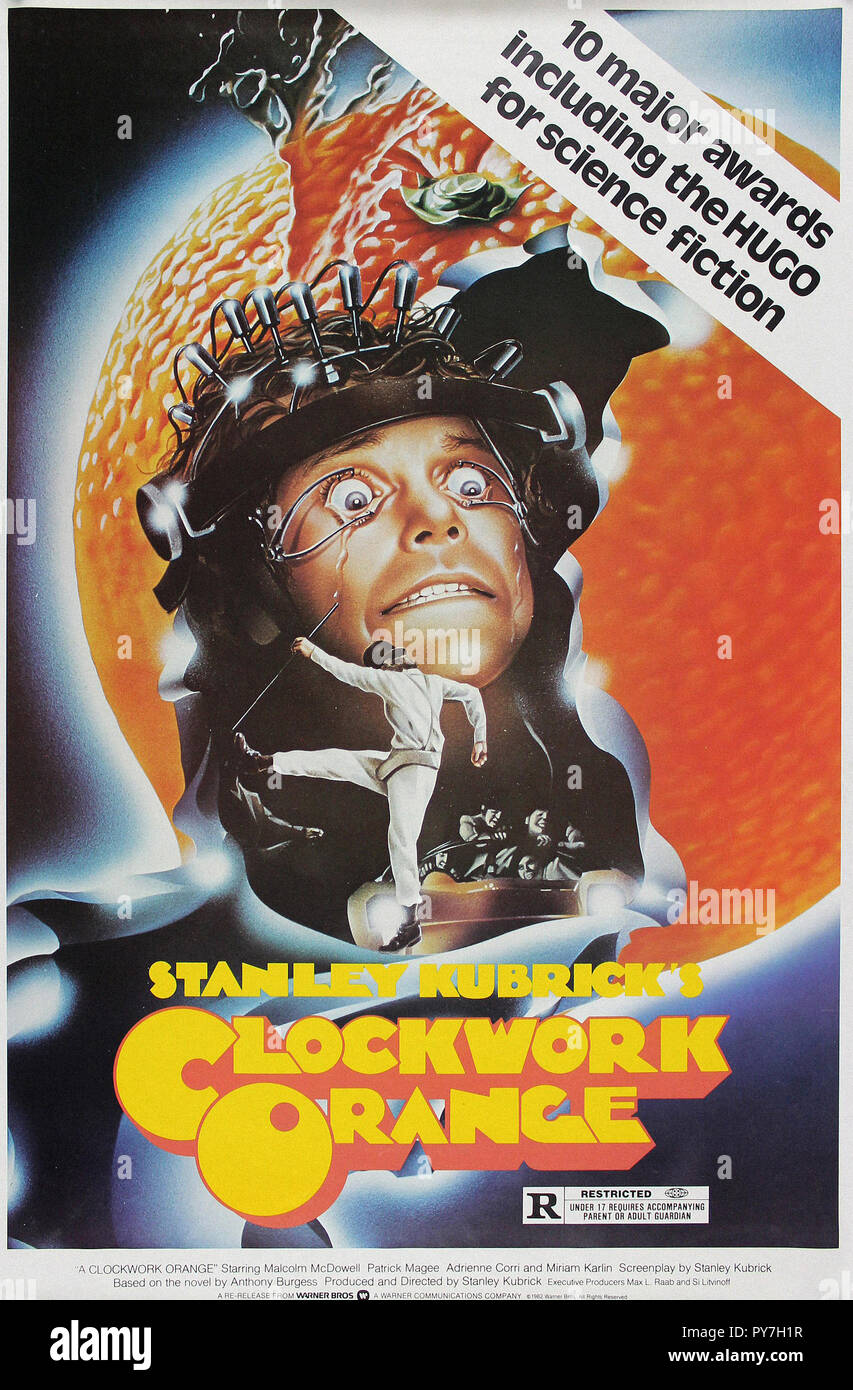Clockwork Orange - Original Movie Poster Stock Photo