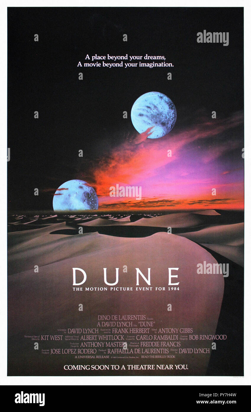 Dune Original Movie Poster Stock Photo Alamy