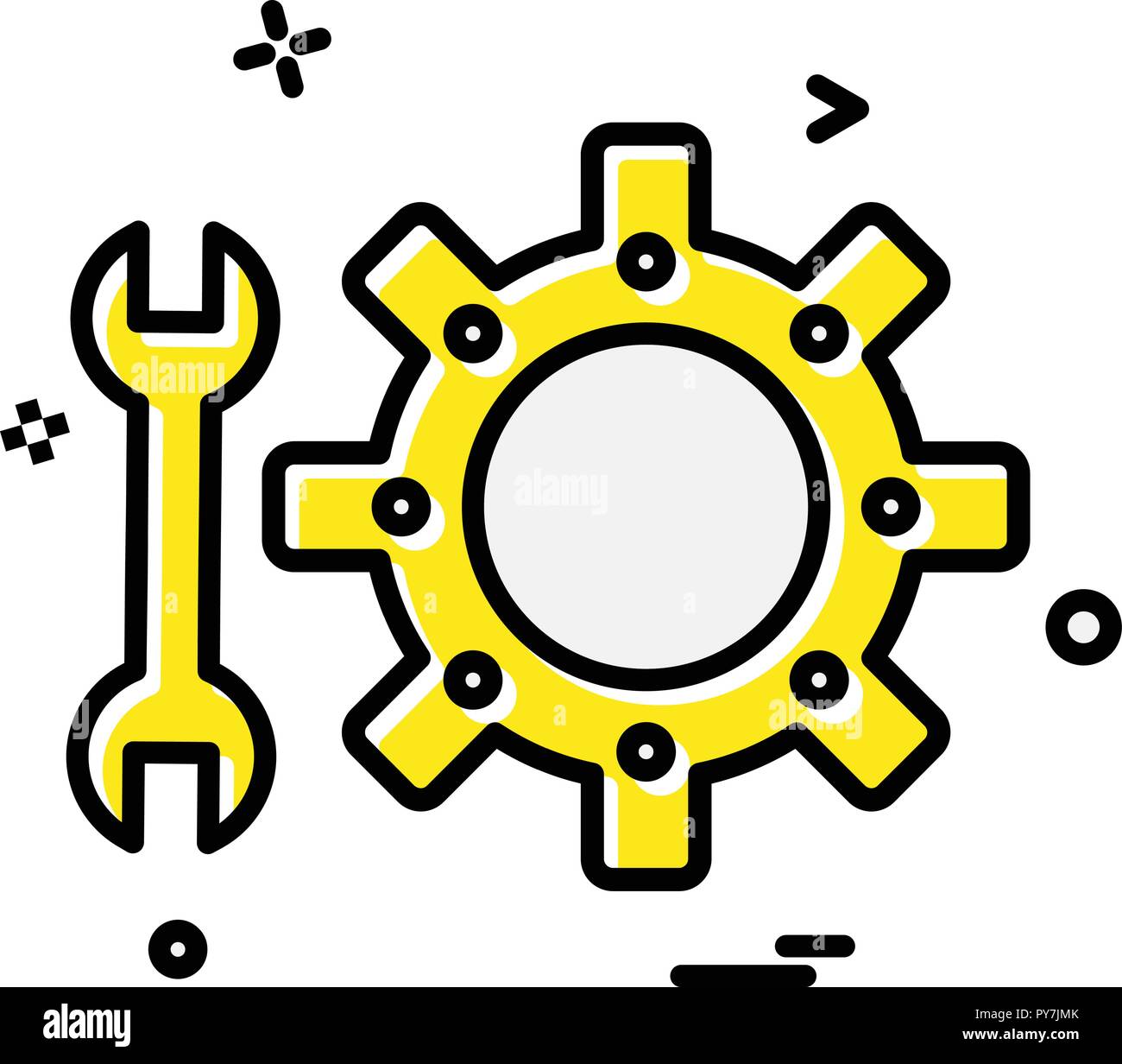 Setting Icon Design vector Stock Vector Image & Art - Alamy