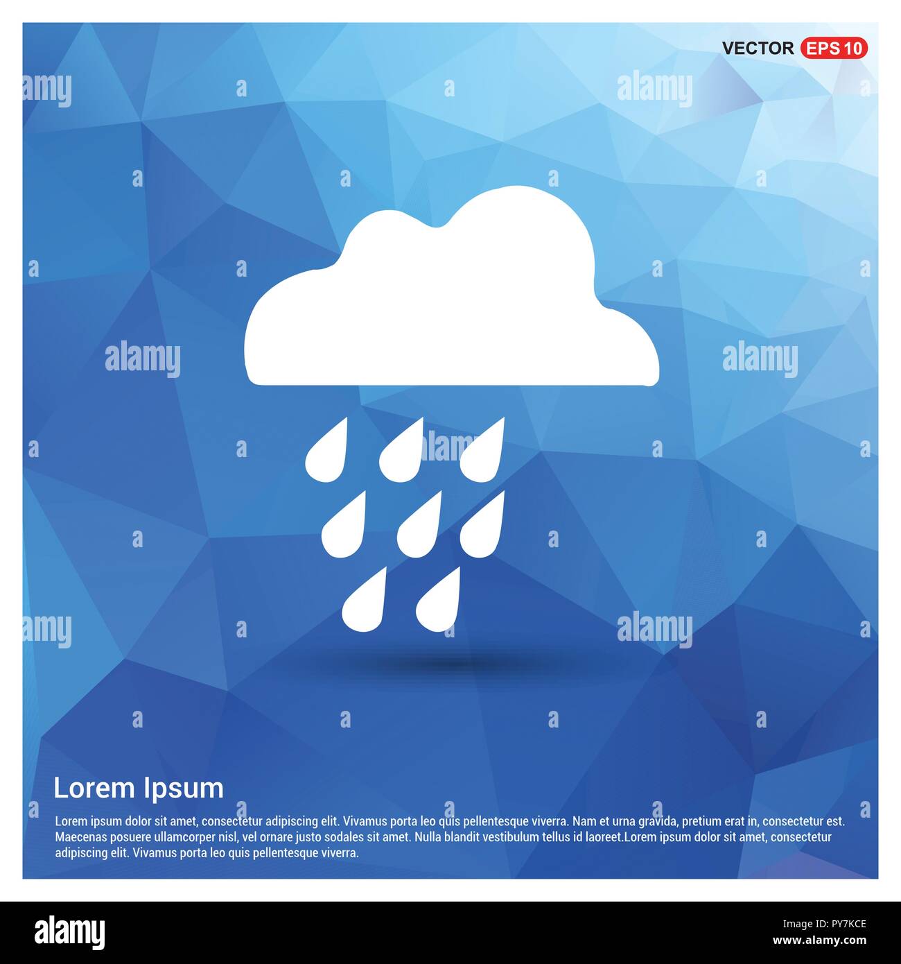 Rain Cloud Icon Stock Vector Image & Art - Alamy