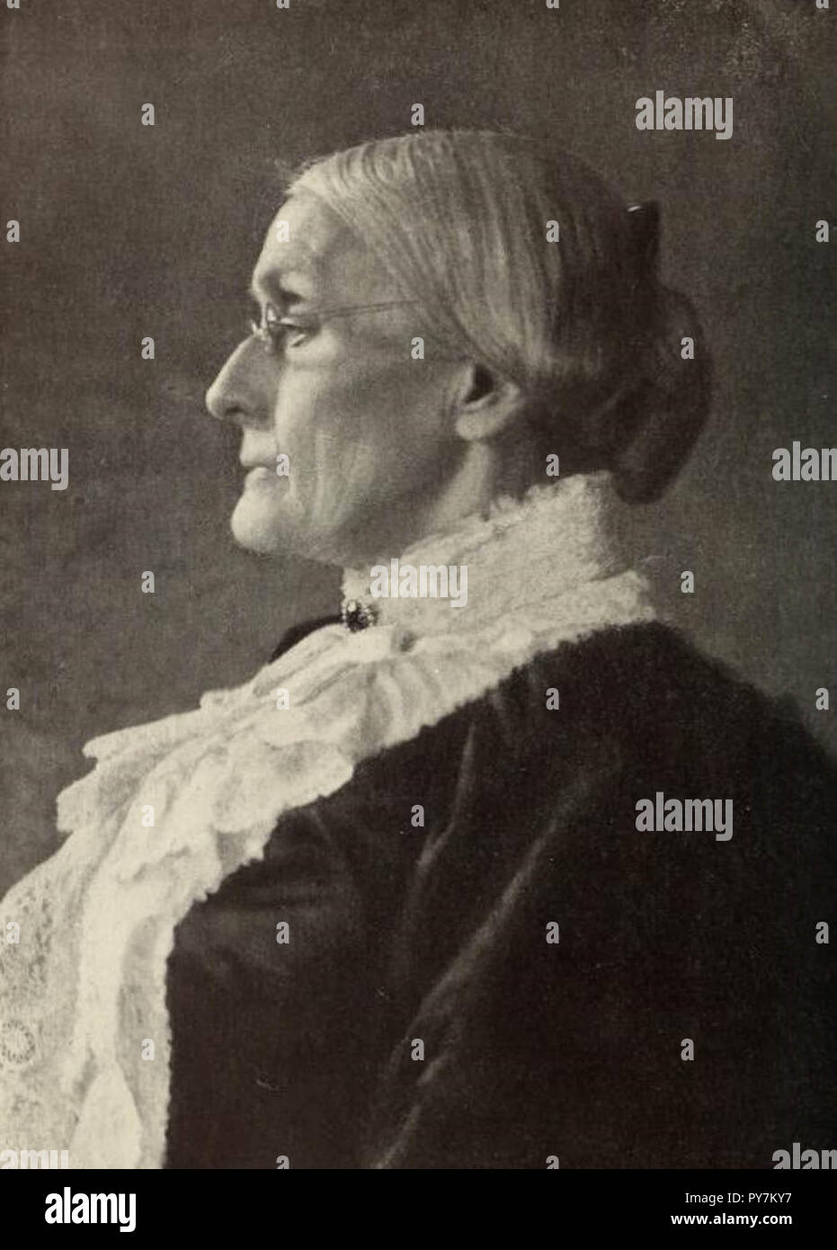 Susan B. Anthony in 1900 Stock Photo