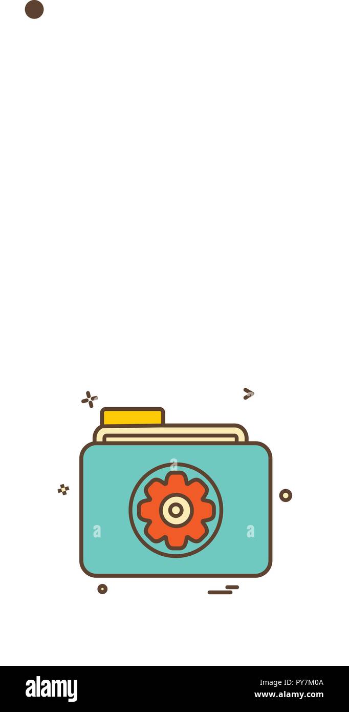 Setting gear icon design vector Stock Vector Image & Art - Alamy