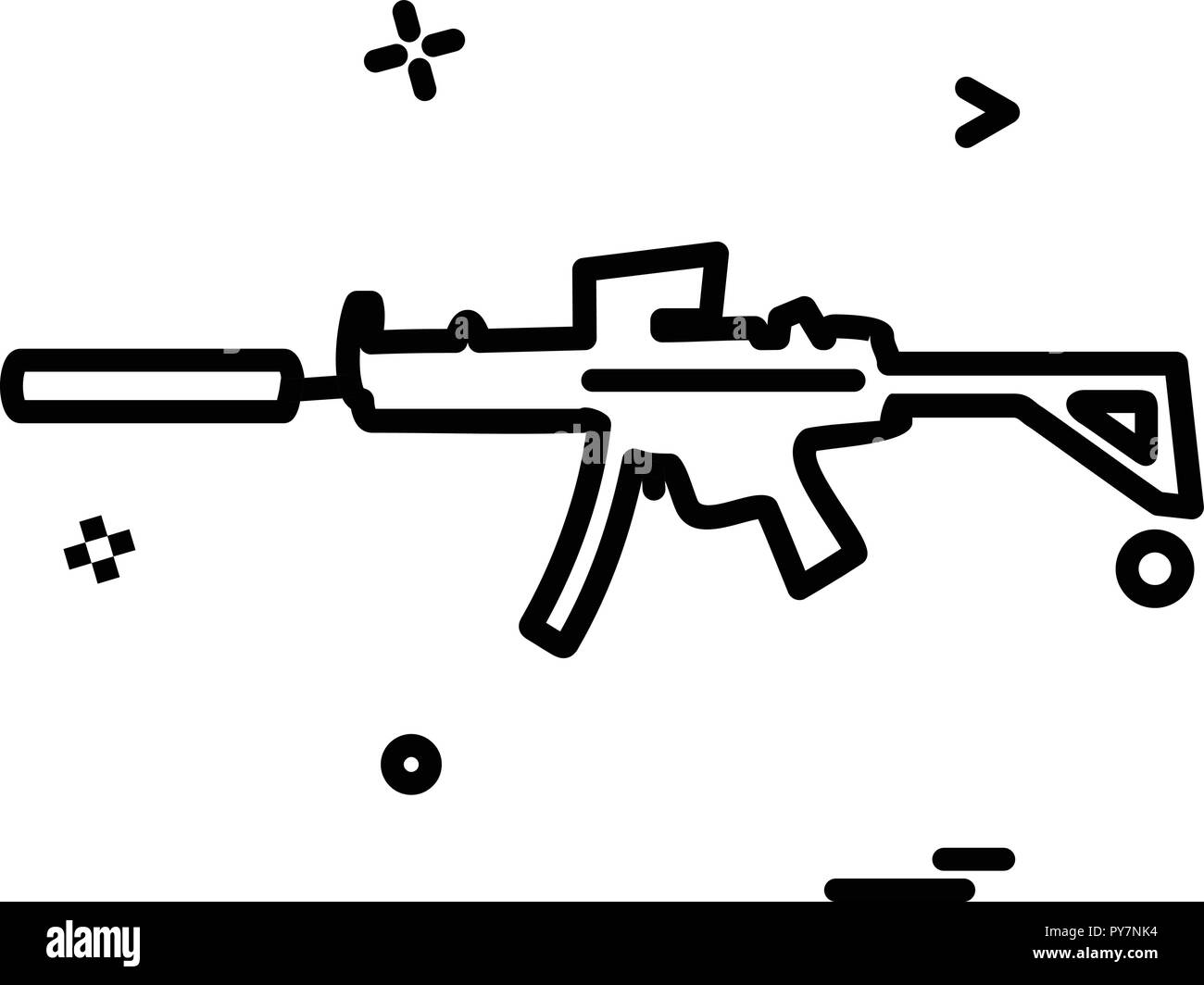 Gun icon design vector Stock Vector Image & Art - Alamy