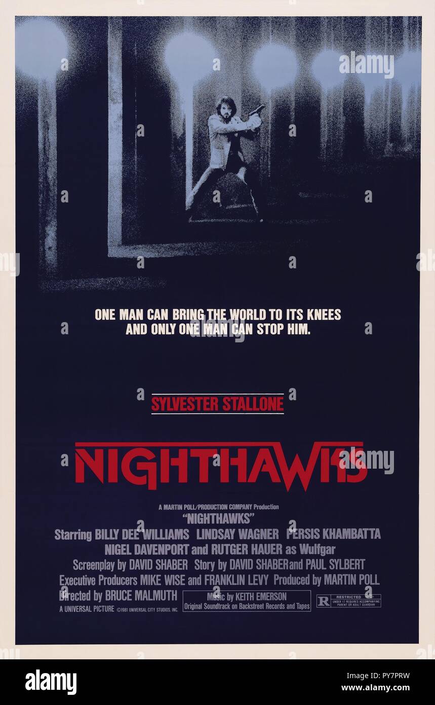 Original film title: NIGHTHAWKS. English title: NIGHTHAWKS. Year: 1981. Director: BRUCE MALMUTH. Credit: UNIVERSAL PICTURES / Album Stock Photo