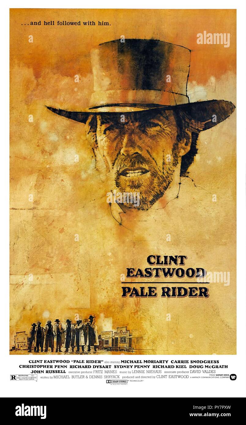 Original film title PALE RIDER. English title PALE RIDER. Year 1985. Director CLINT EASTWOOD