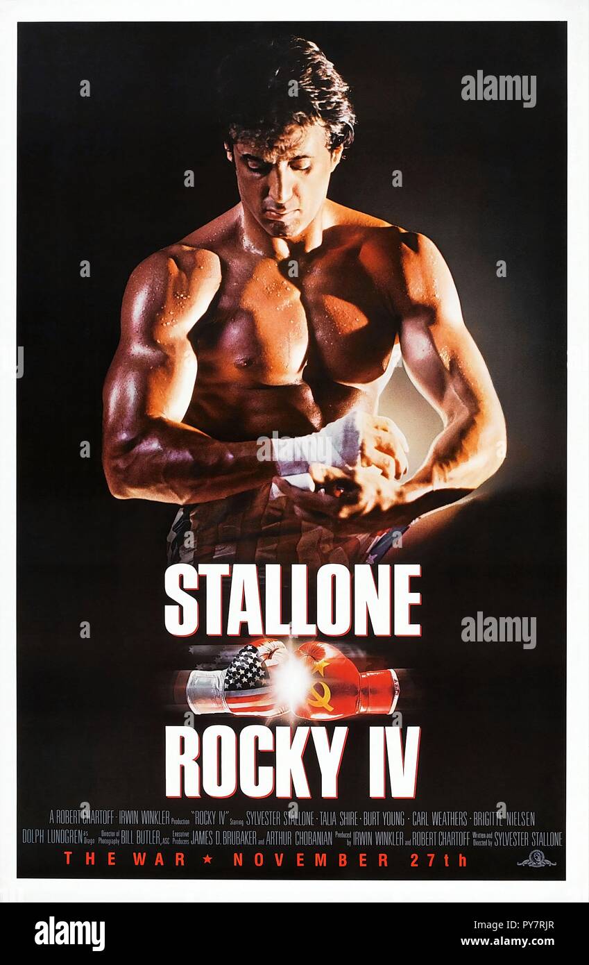 Original film title: ROCKY IV. English title: ROCKY IV. Year: 1985. Director: SYLVESTER STALLONE. Stars: SYLVESTER STALLONE. Credit: M.G.M/UNITED ARTIST / Album Stock Photo