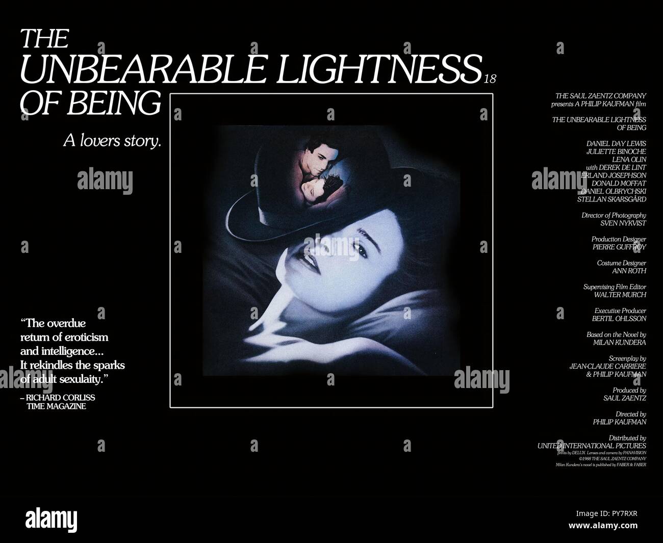 The Unbearable Lightness Of Being Movie Poster