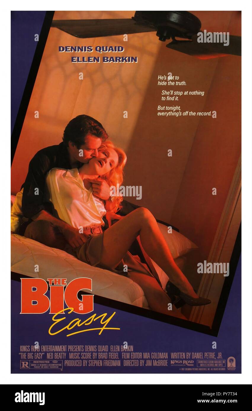 Original film title: THE BIG EASY. English title: THE BIG EASY. Year: 1987. Director: JIM MCBRIDE. Credit: KINGS ROAD ENT/COLUMBIA / Album Stock Photo
