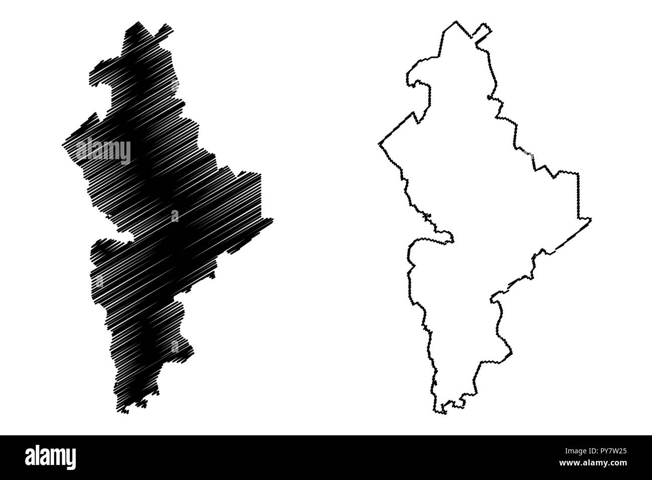 Vector map Leon Mexico