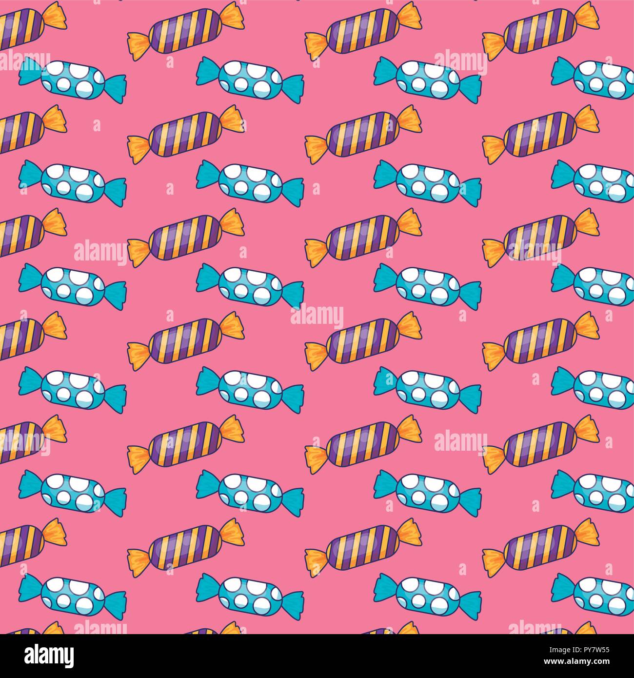 sweet candies icon pattern vector illustration design Stock Vector ...