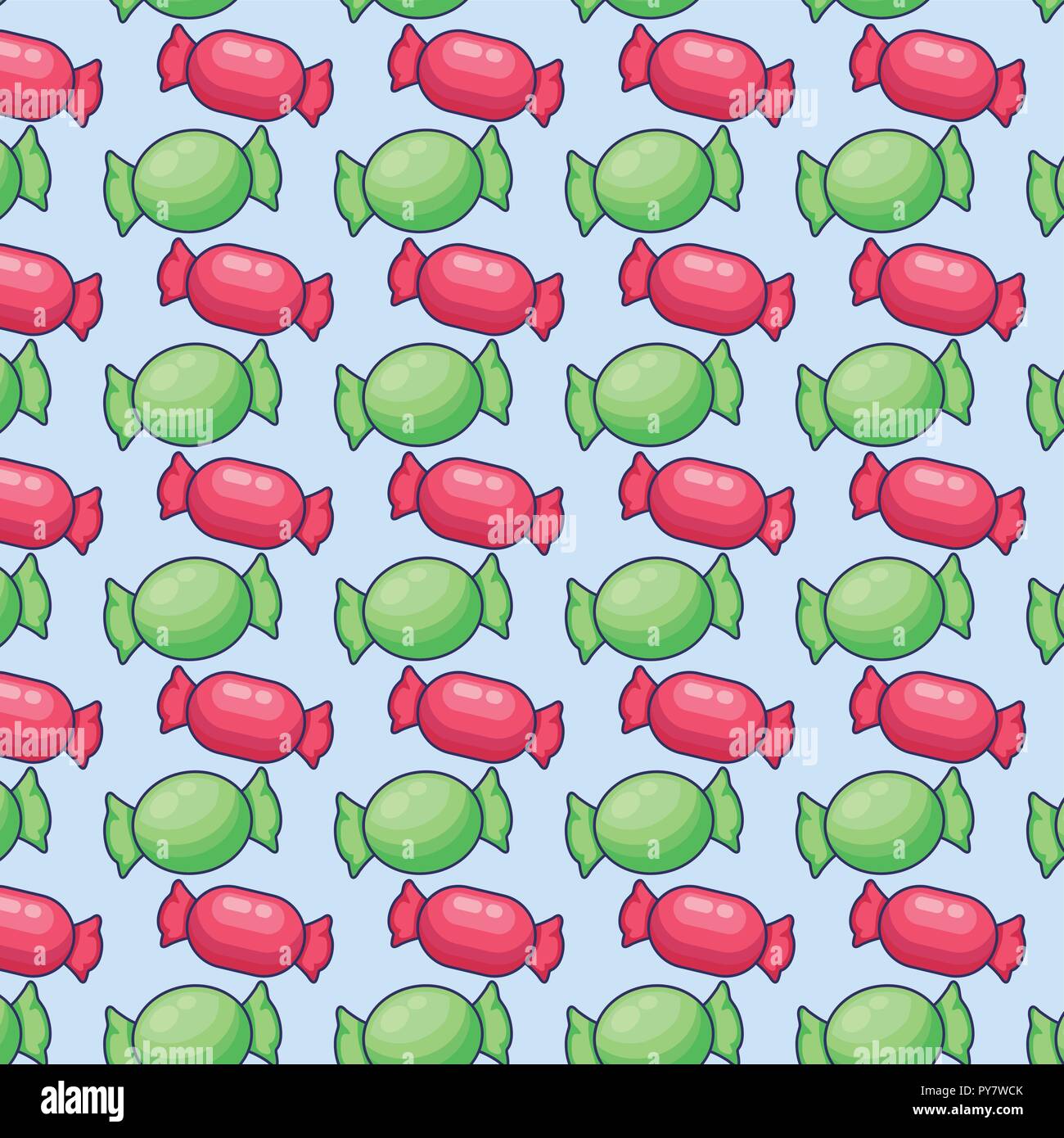sweet candies icon pattern vector illustration design Stock Vector ...