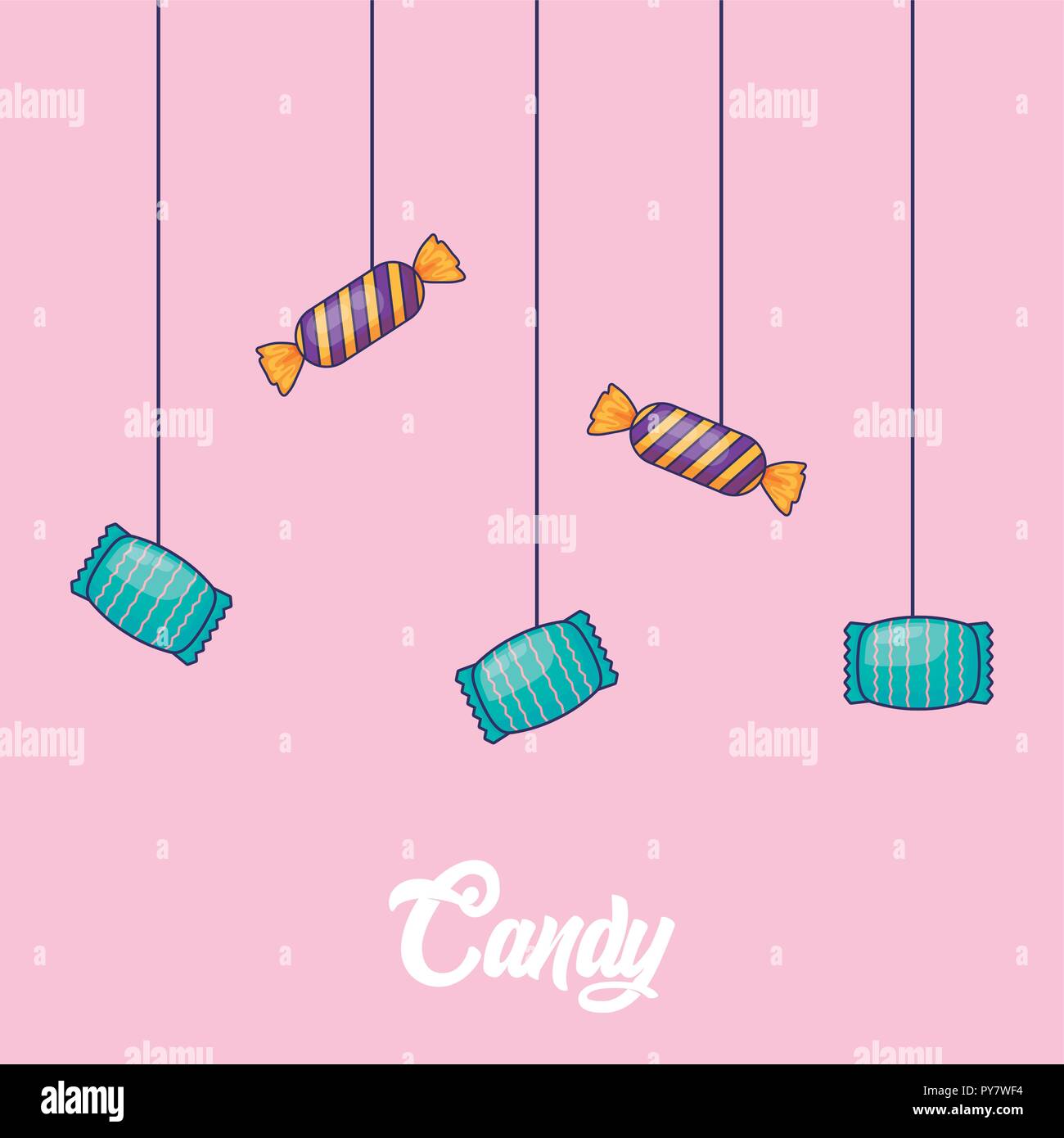 Hanging sweets Stock Vector Images - Alamy