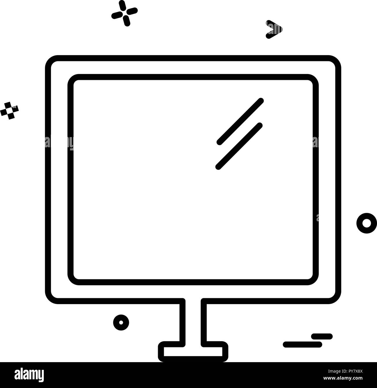 Computer icon design vector Stock Vector Image Art Alamy Computer icon design vector Stock Vector Image Art Alamy