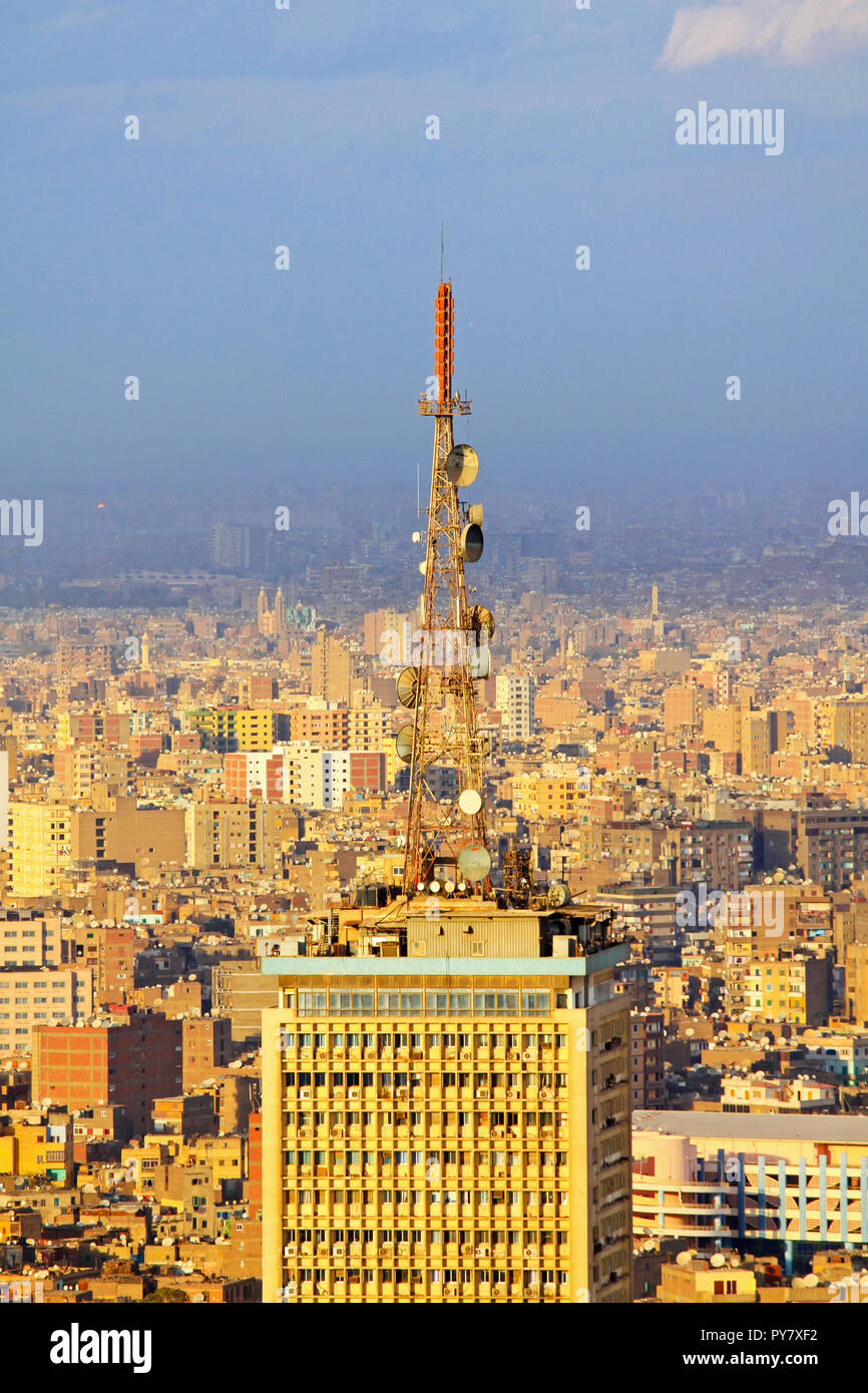 Egyptian national television station building in Cairo Stock Photo Alamy