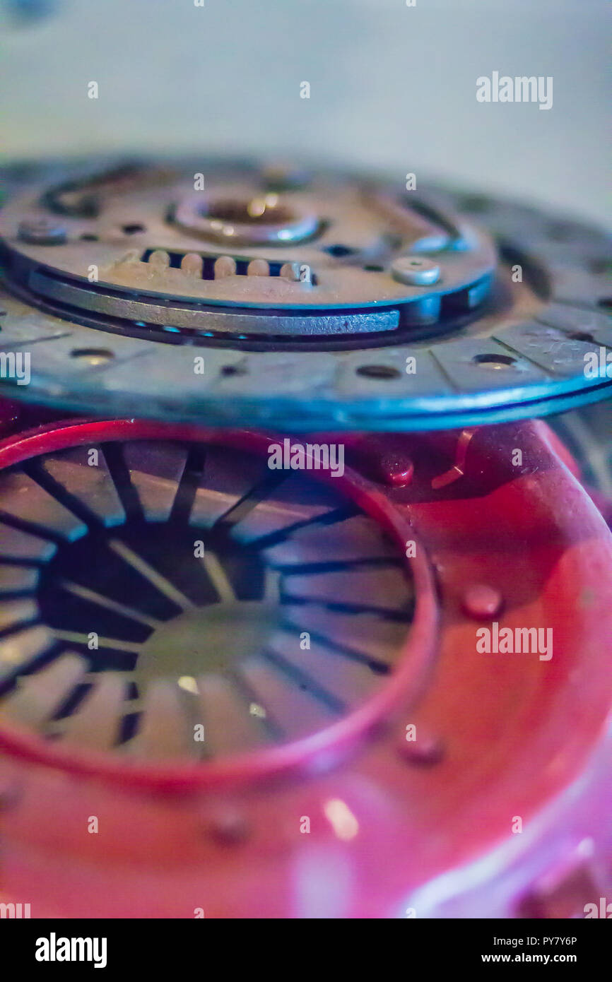 Sample product of steel clutch disc set for car engine Stock Photo Alamy