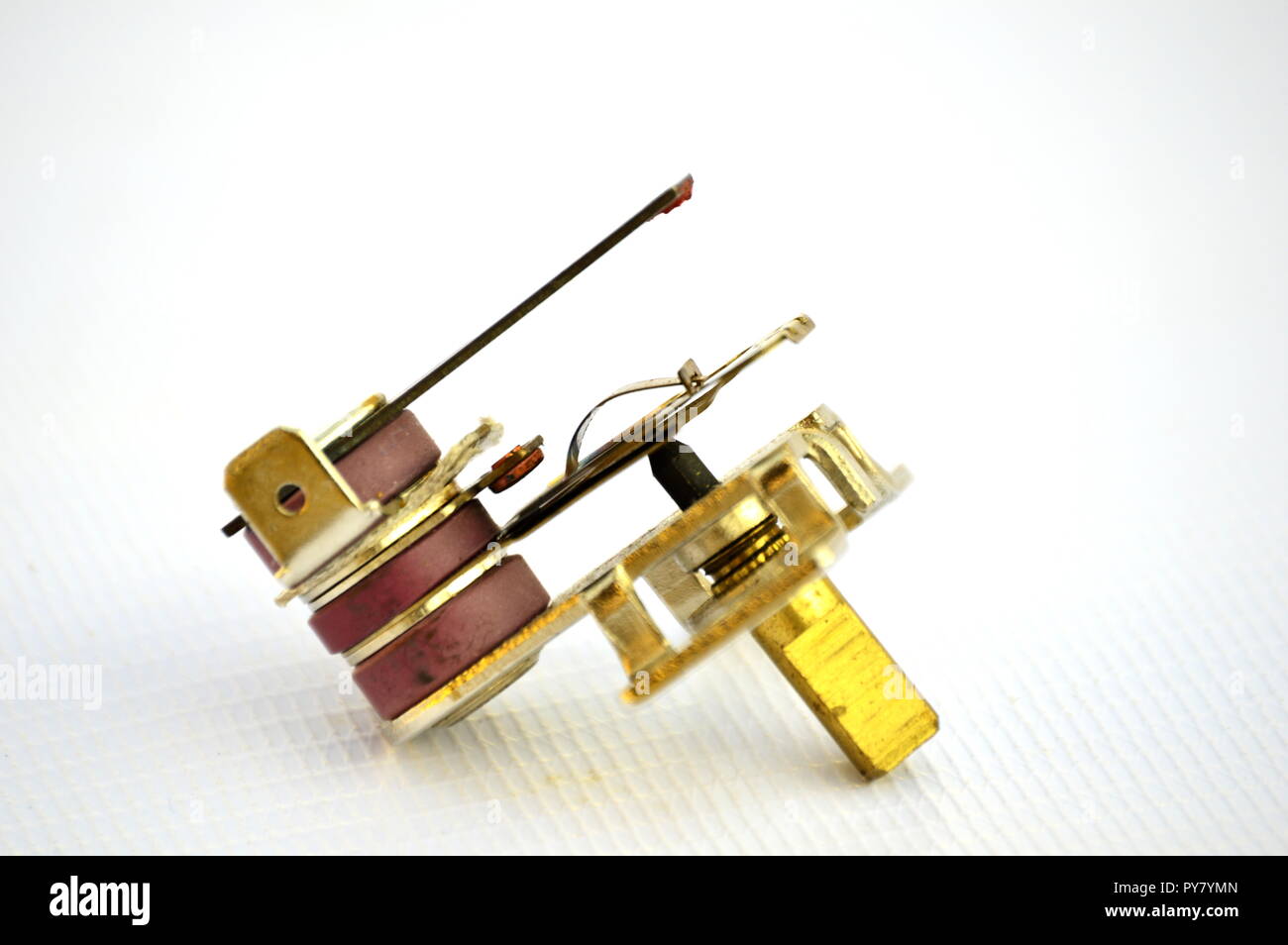 bimetallic thermostat for temperature control of electric oven Stock ...