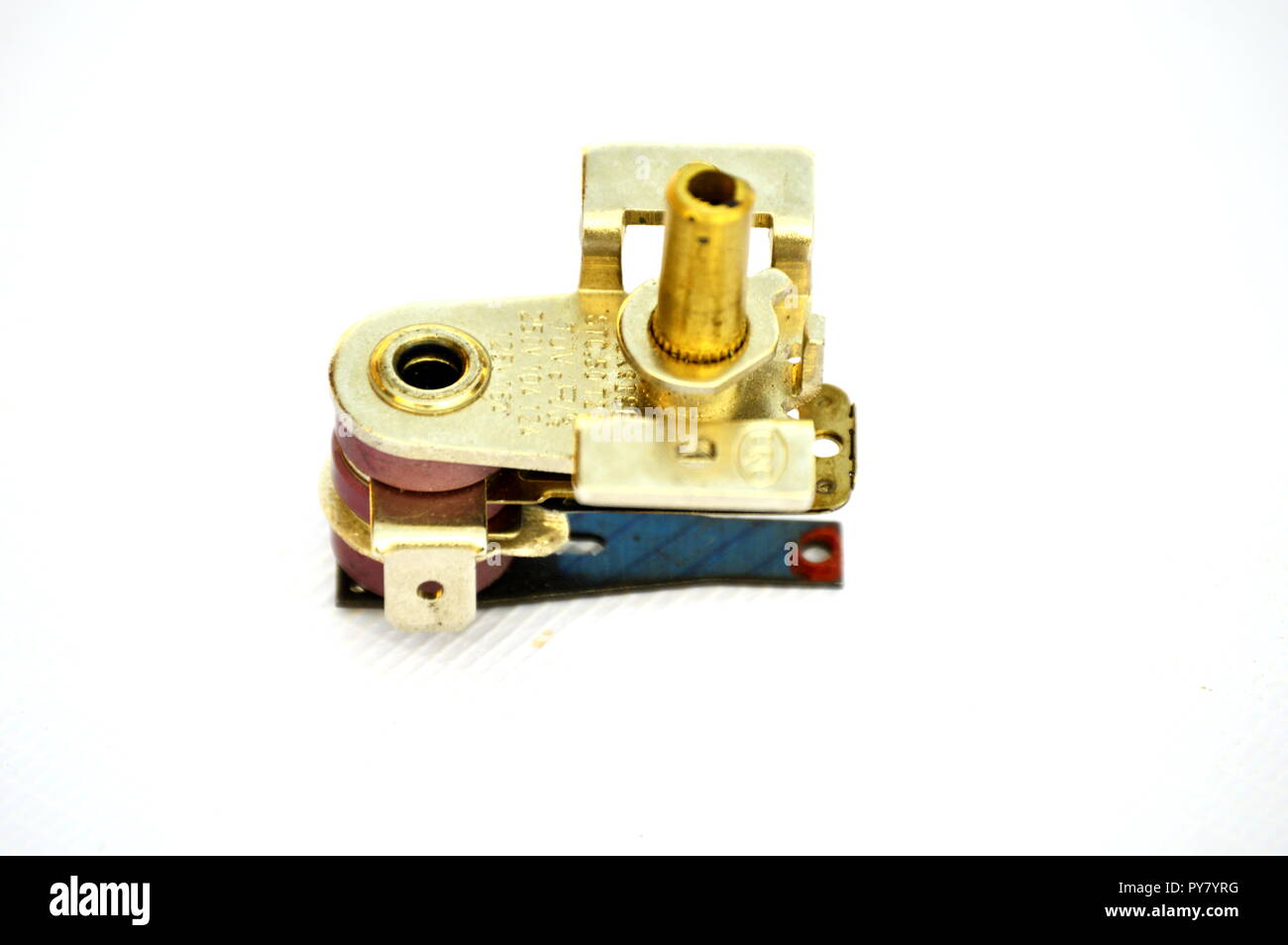 bimetallic thermostat for temperature control of an electric oven Stock ...
