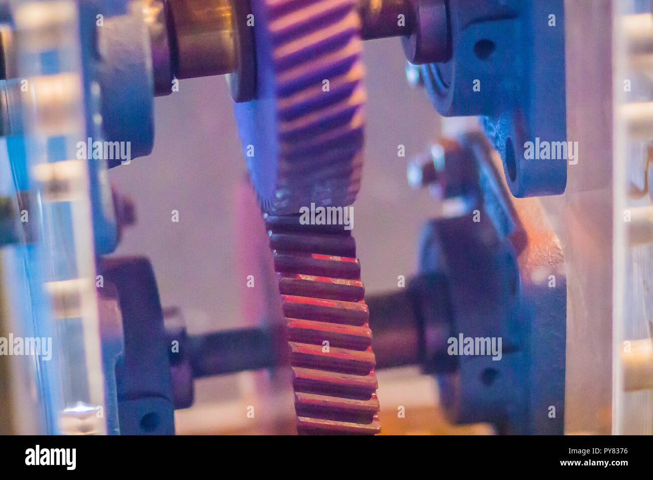 Sample product set of helical gear. Helical or "dry fixed" gears offer