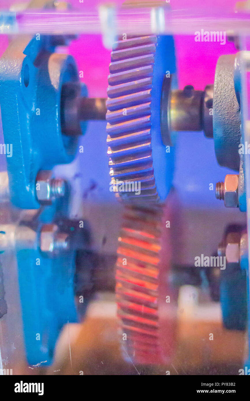 Sample product set of helical gear. Helical or "dry fixed" gears offer