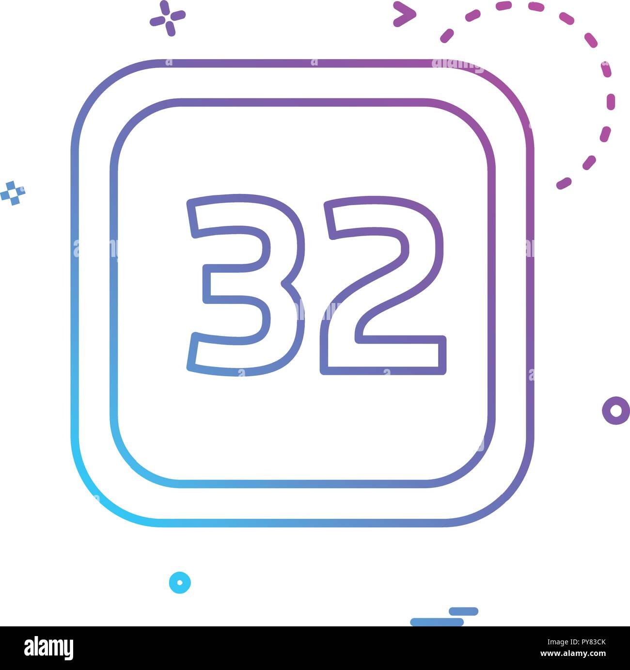 32 Date Calender icon design vector Stock Vector Image & Art Alamy