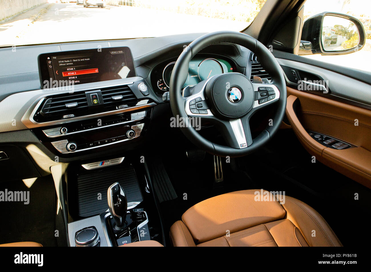 Hong Kong, China Jan 11, 2018 : BMW X3 M40i 2018 Interior Jan 11 2018 in  Hong Kong Stock Photo - Alamy