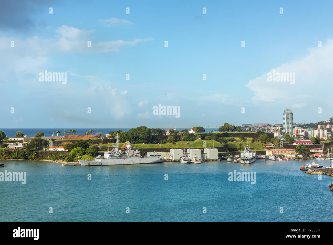 FortdeFrance, Martinique December 19, 2016 French Navy Warships