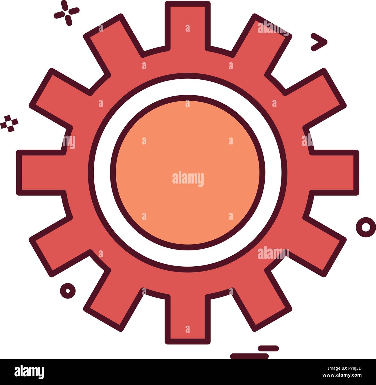 setting gear icon vector design Stock Vector Image & Art - Alamy
