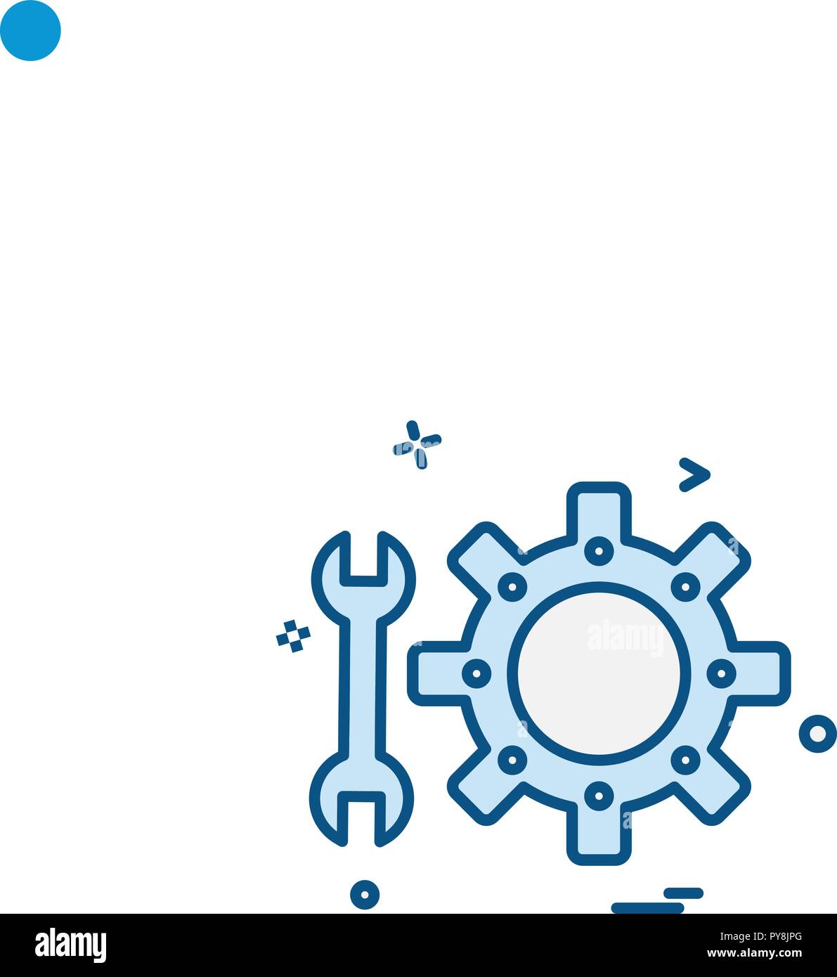 Setting Icon Design vector Stock Vector Image & Art - Alamy