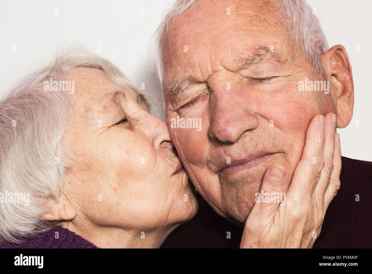 Kissing old men Senior sex:
