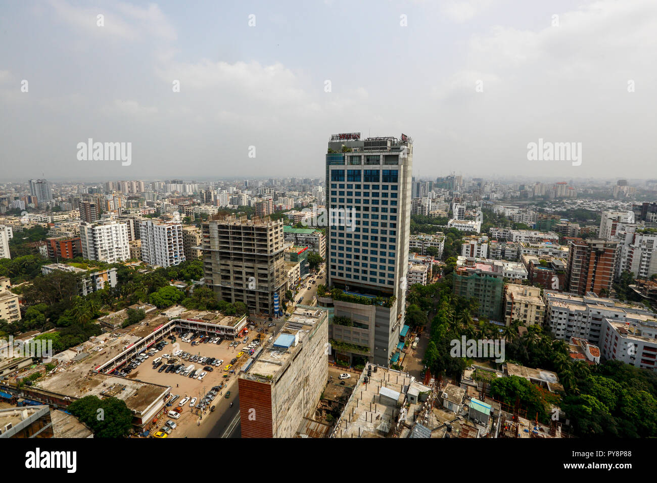 Aerial view of Gulshan area, Dhaka, Bangladesh Stock Photo Alamy