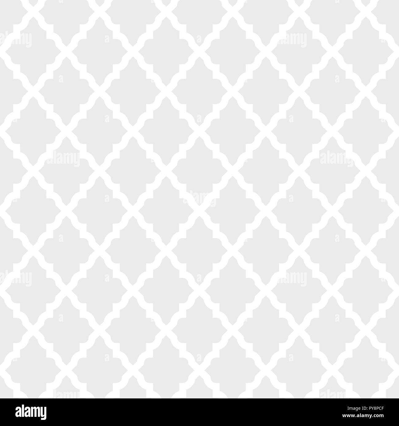 White seamless pattern background with abstract shape for wallpaper, fabric, texture, textile and surface design Stock Vector