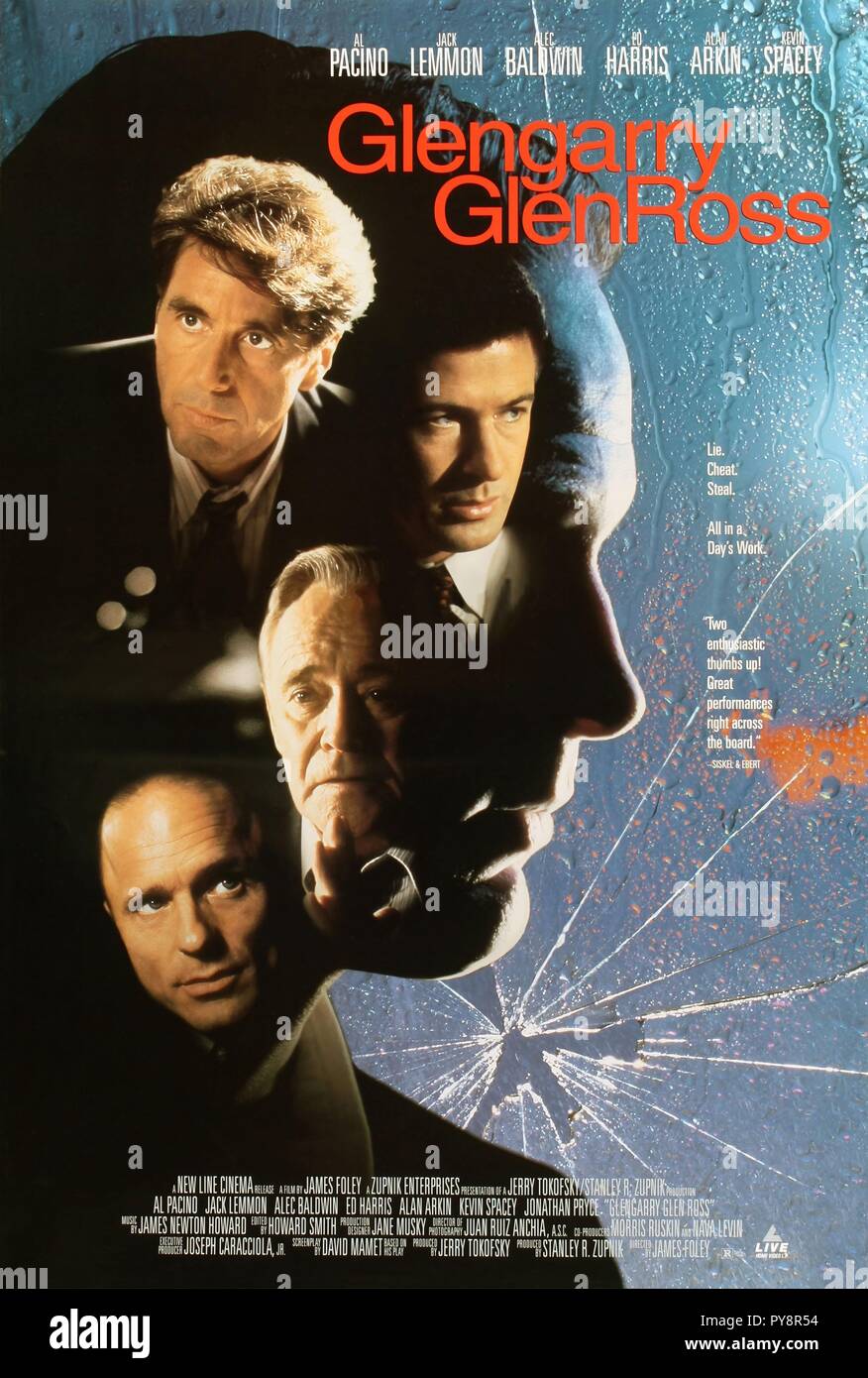 Original film title GLENGARRY GLEN ROSS. English title GLENGARRY GLEN