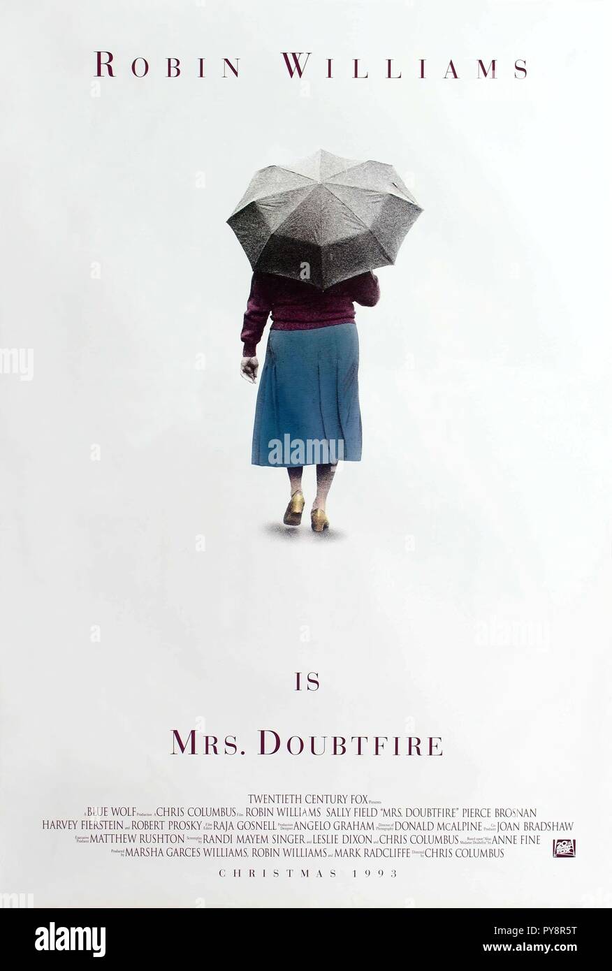 Original film title: MRS. DOUBTFIRE. English title: MRS. DOUBTFIRE. Year: 1993. Director: CHRIS COLUMBUS. Credit: 20TH CENTURY FOX / Album Stock Photo