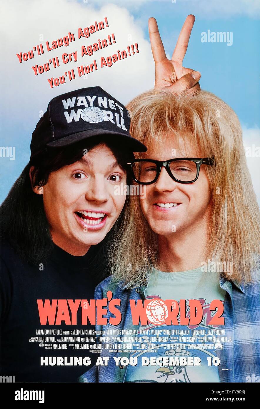 Original film title: WAYNE'S WORLD 2. English title: WAYNE'S WORLD 2. Year: 1993. Director: STEPHEN SURJIK. Credit: PARAMOUNT PICTURES / Album Stock Photo