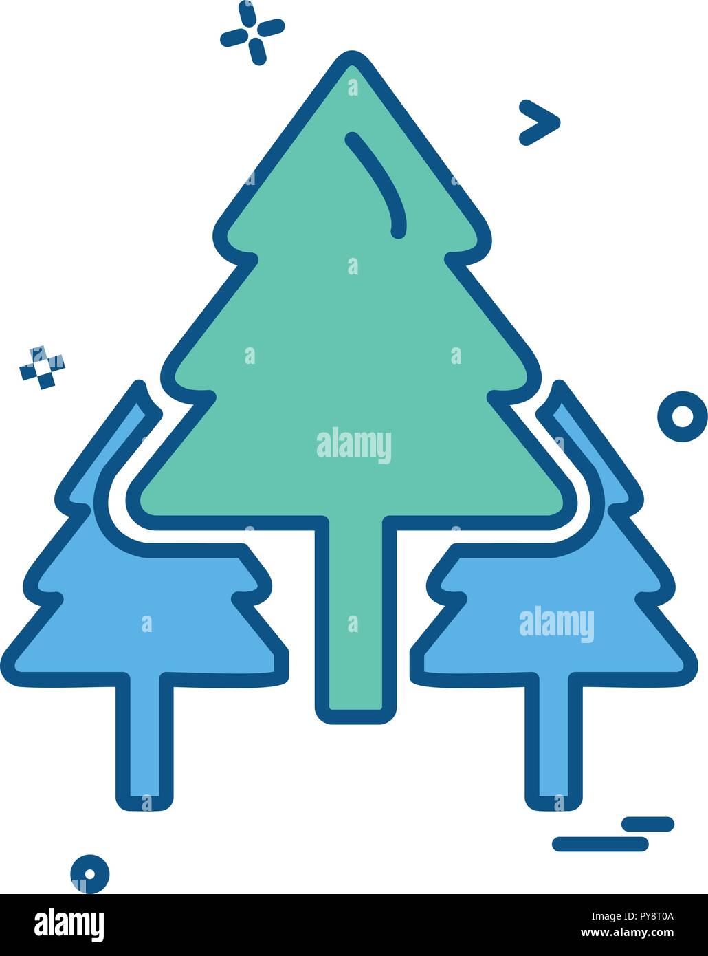 Tree icon design vector Stock Vector Image & Art - Alamy