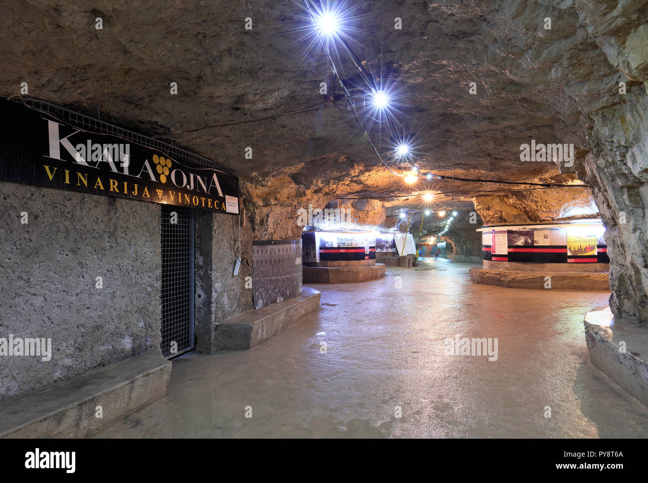 Inside zerostrasse in Pula, in Istria, Croatia Stock Photo