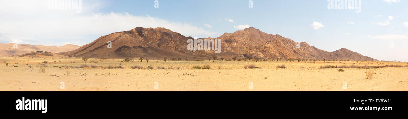 Namib Desert panorama, the Namib Naukluft National Park, Namibia Africa Stock Photo