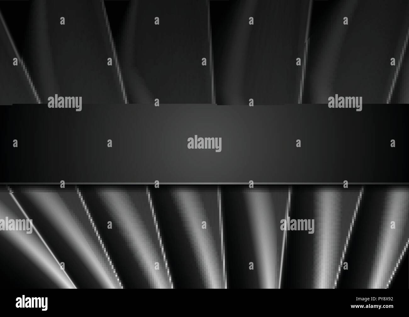 Dark abstract monochrome concept background. Black vector design Stock Vector