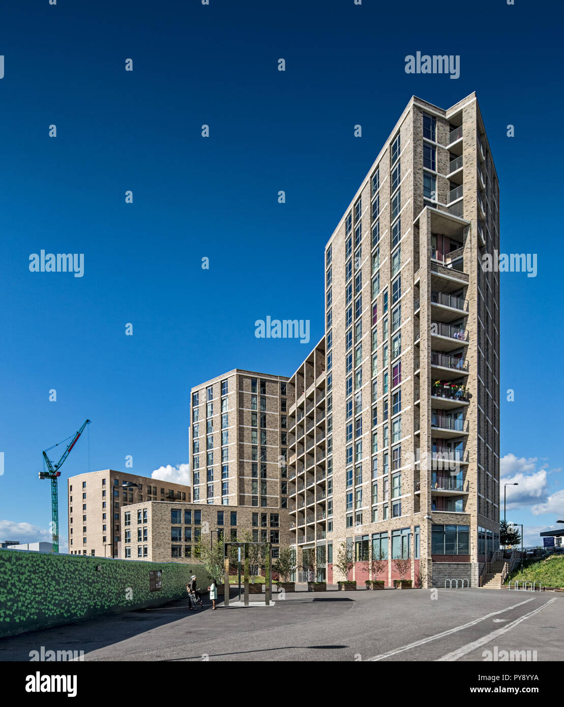 Rubicon Court apartments in Granary Square, Kings Cross, London Stock