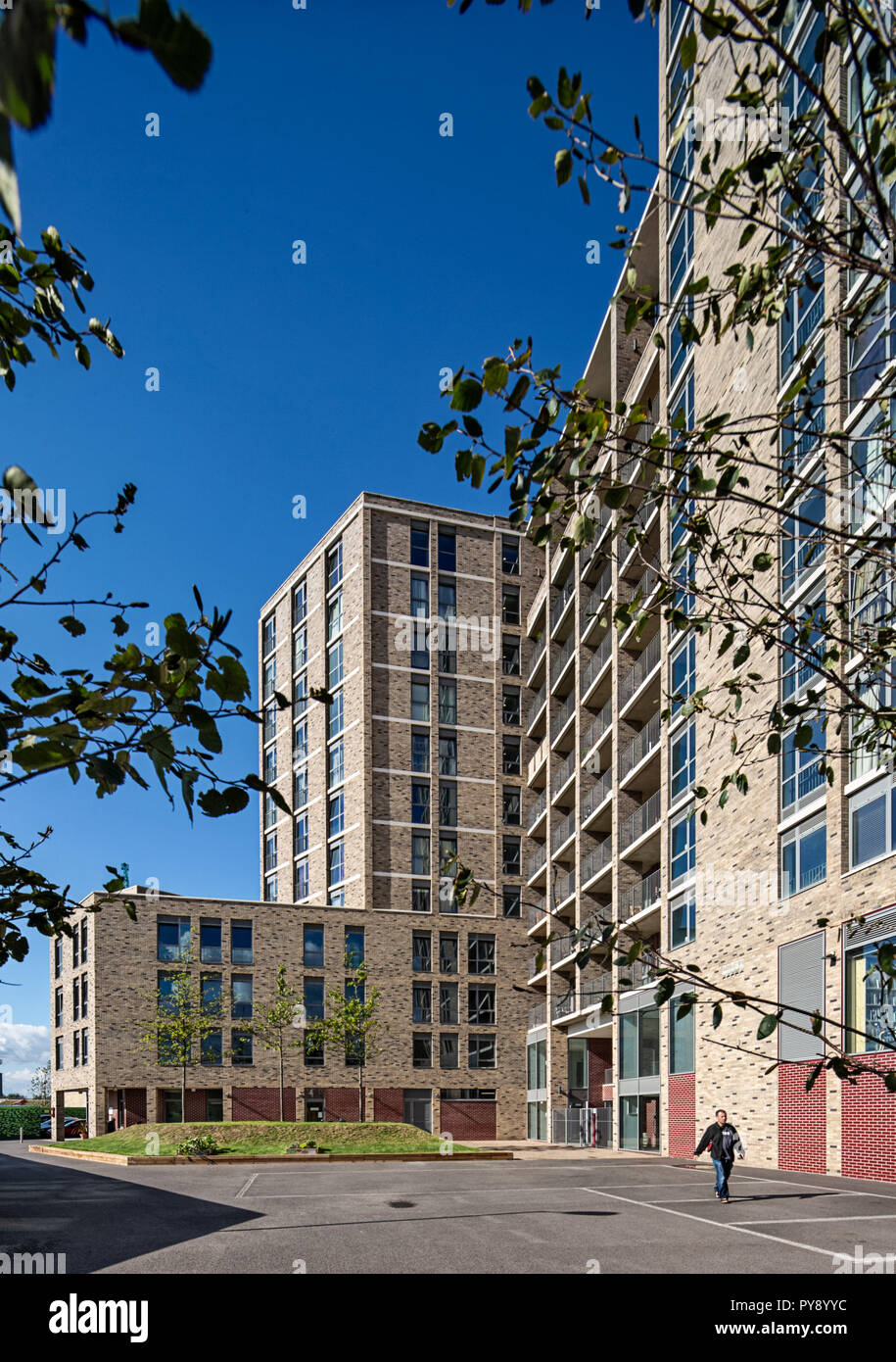 Rubicon Court apartments in Granary Square, Kings Cross, London Stock Photo