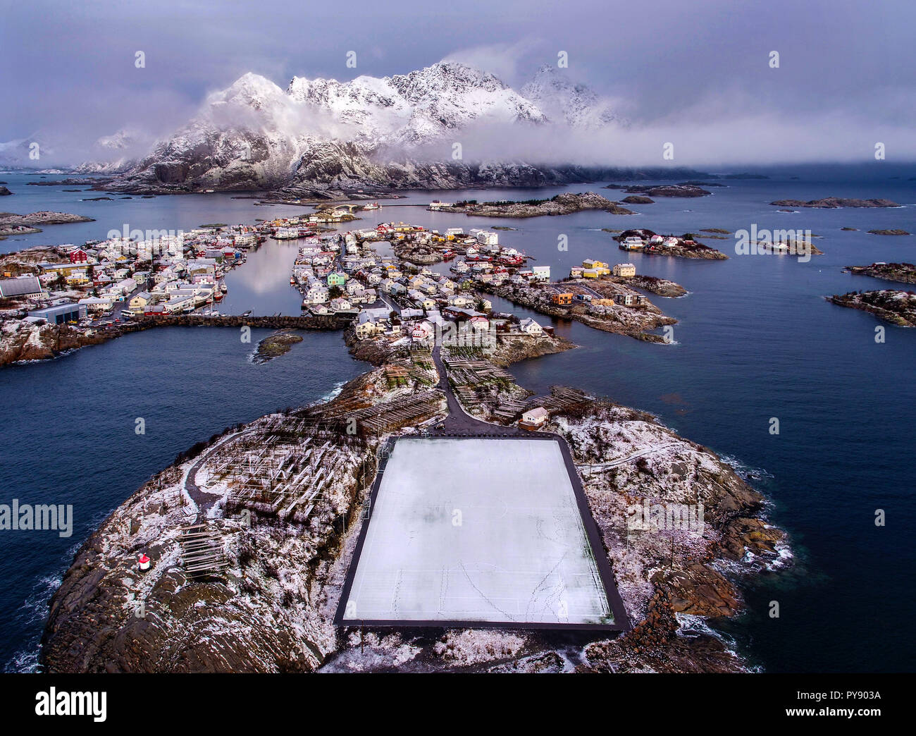 Henningsvær football hires stock photography and images Alamy