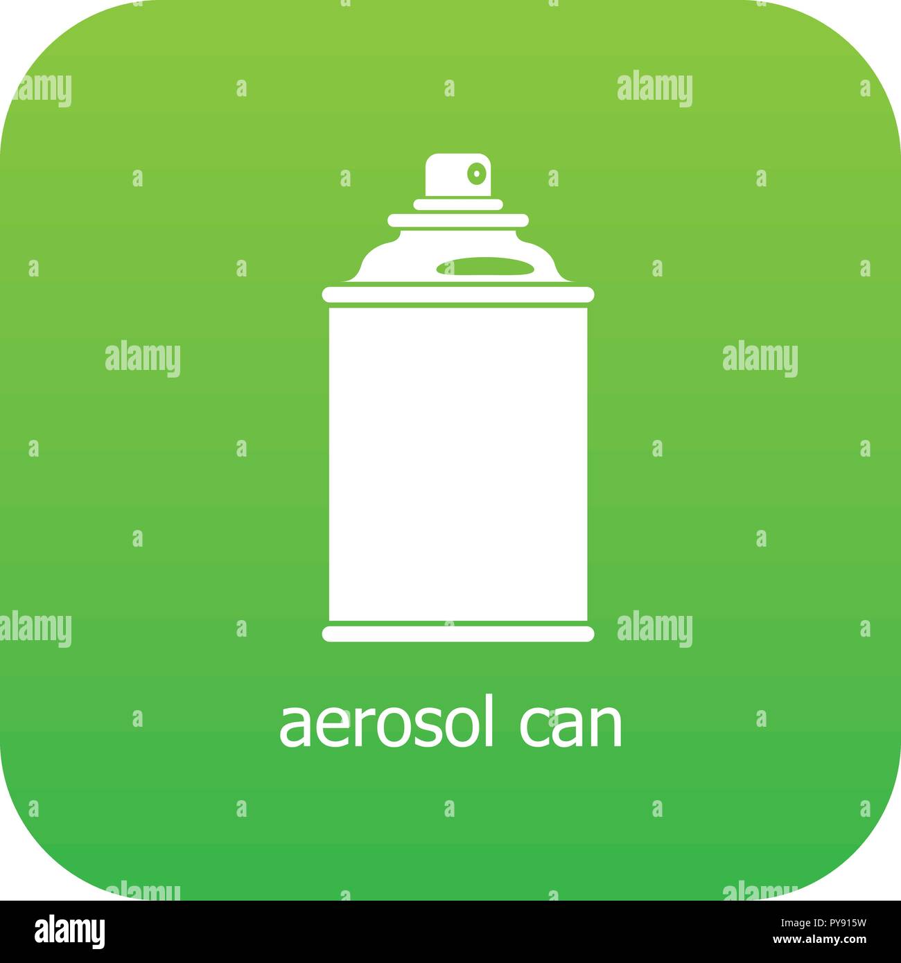 Aerosol can icon green vector Stock Vector Image & Art - Alamy
