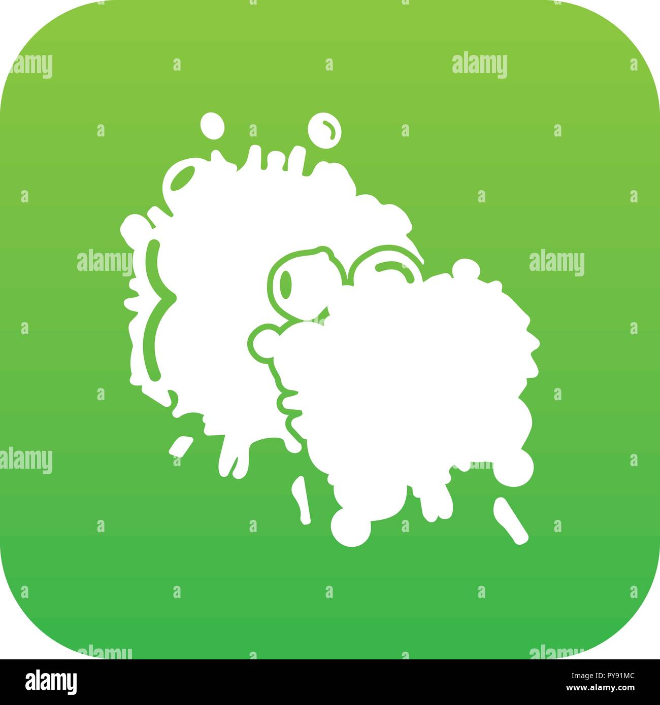 Paintball splash blob icon green vector Stock Vector Image & Art Alamy