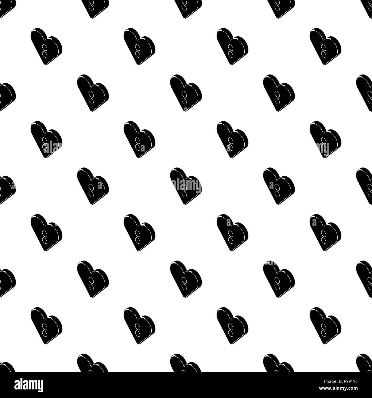Heart clothes button pattern vector seamless Stock Vector Image & Art ...