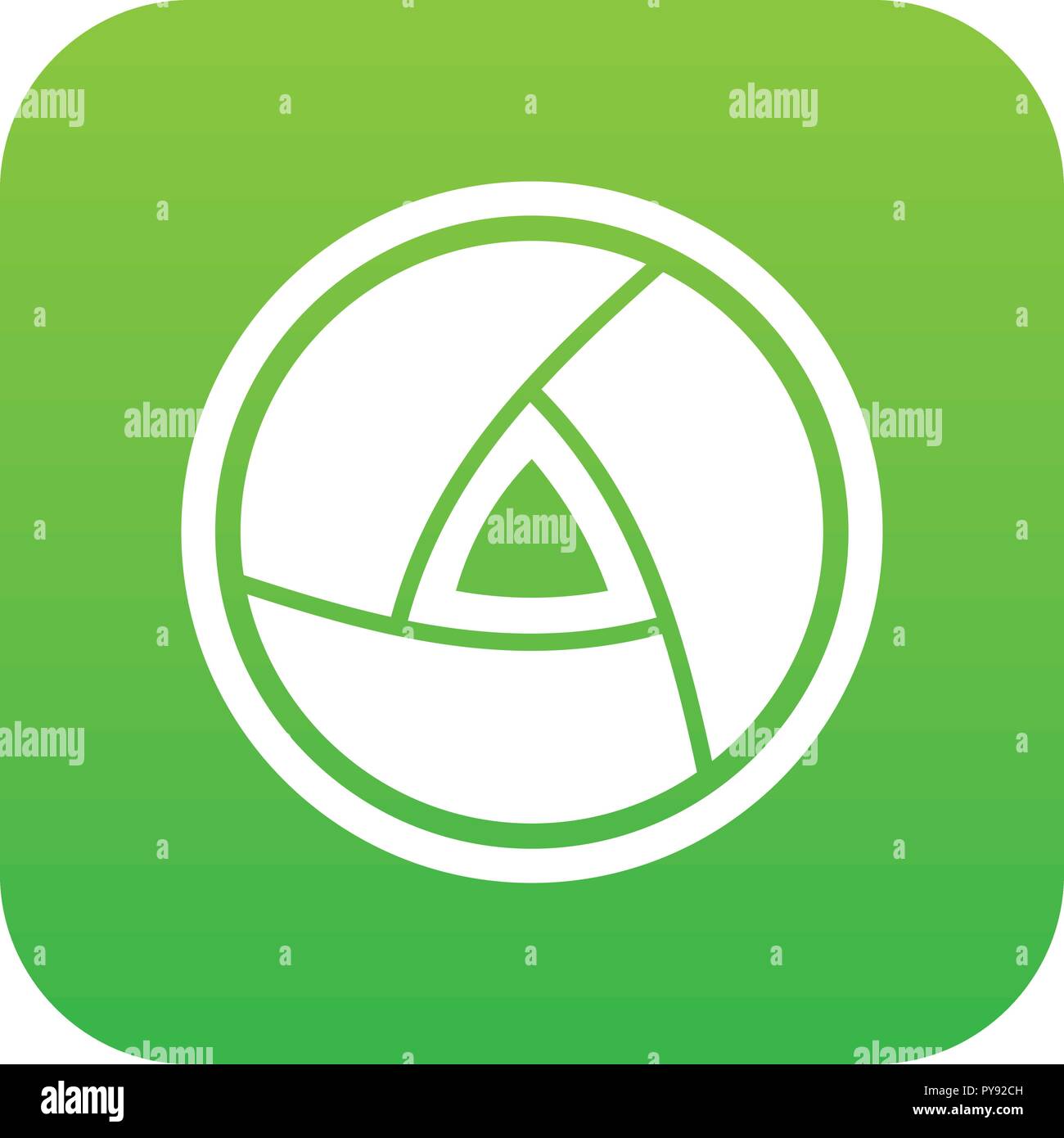 Objective icon digital green Stock Vector Image & Art - Alamy
