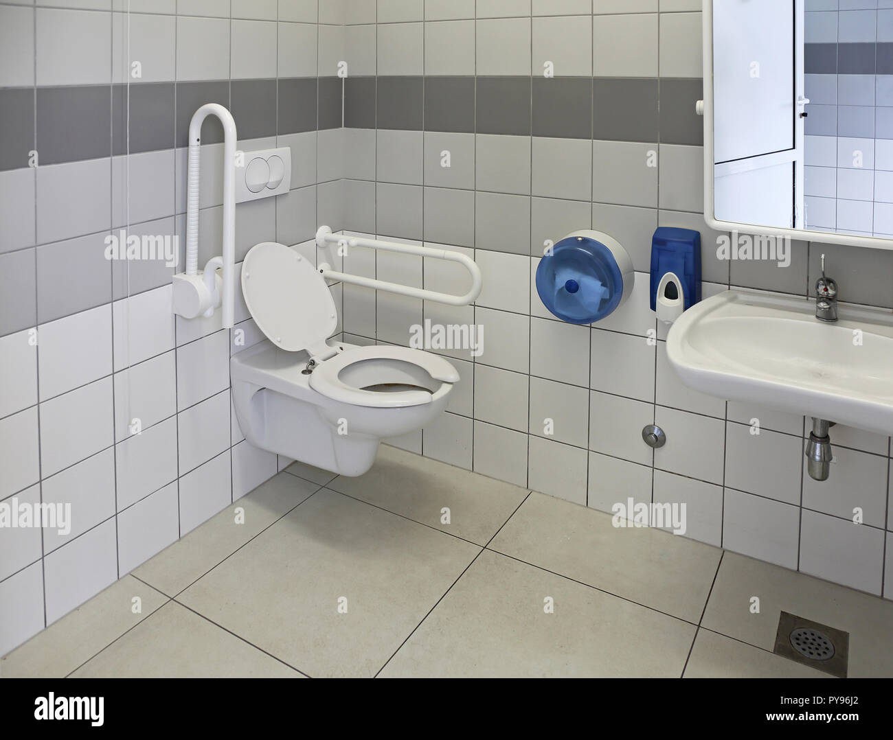 Accessible Toilet for People With Physical Disabilities Stock Photo Alamy