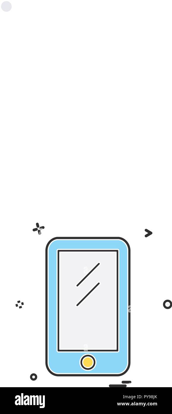 Mobile icon design vector Stock Vector Image & Art - Alamy