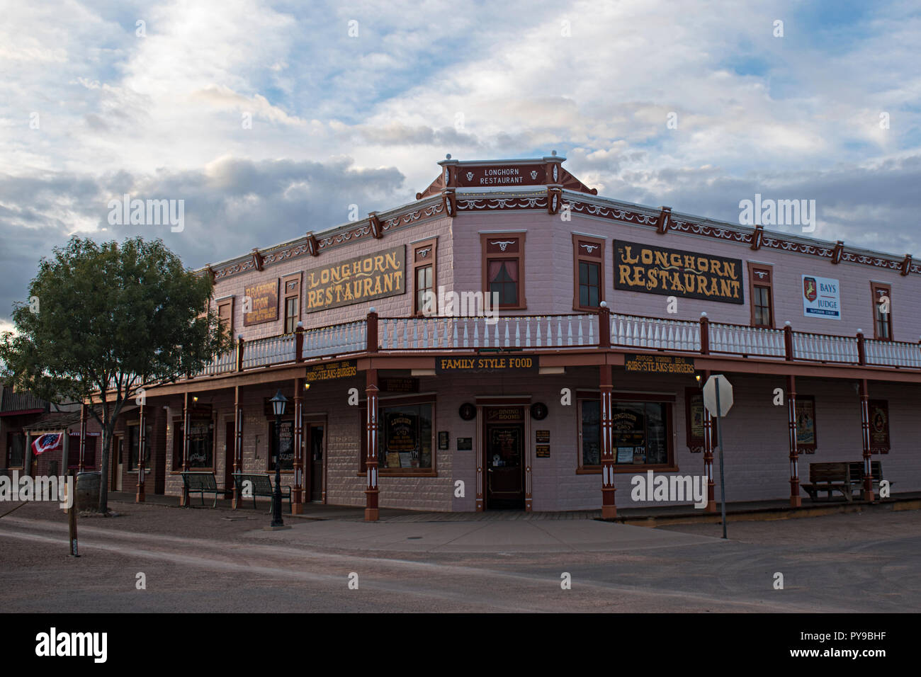 Longhorn Restaurant. Tombstone Arizona USA Stock Photo Alamy