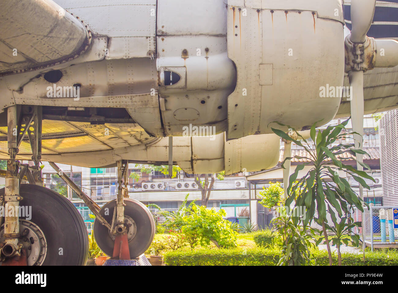 Amazing air-breathing jet engine or ducted jet engine, a jet engine propelled by a jet of hot exhaust gases formed from heated and expanded air that i Stock Photo