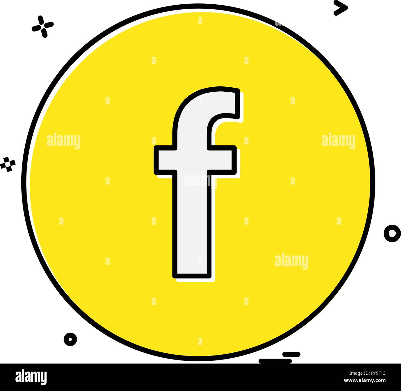 Facebook Icon Design Vector Stock Vector Image Art Alamy